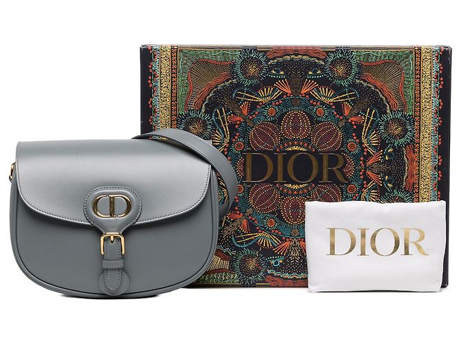Dior Bobby Medium in pelle grigia - vista 6