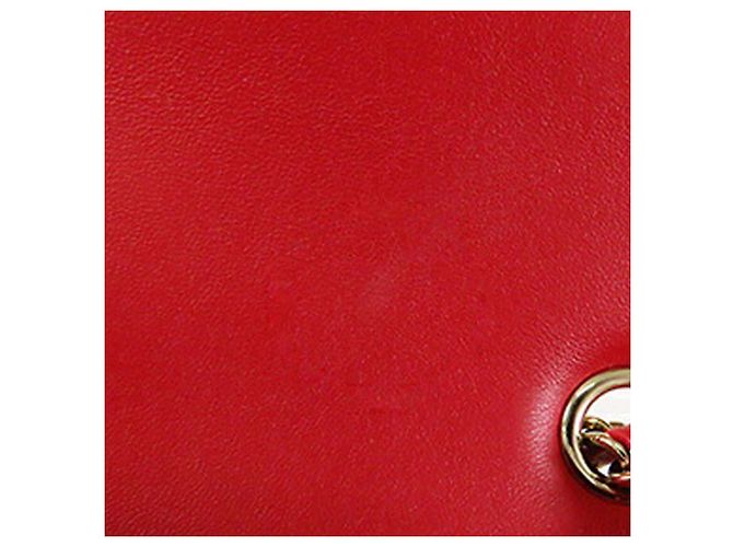 Chanel Red Mini Rectangular Classic Tweed Plaid Single Flap - vista 11