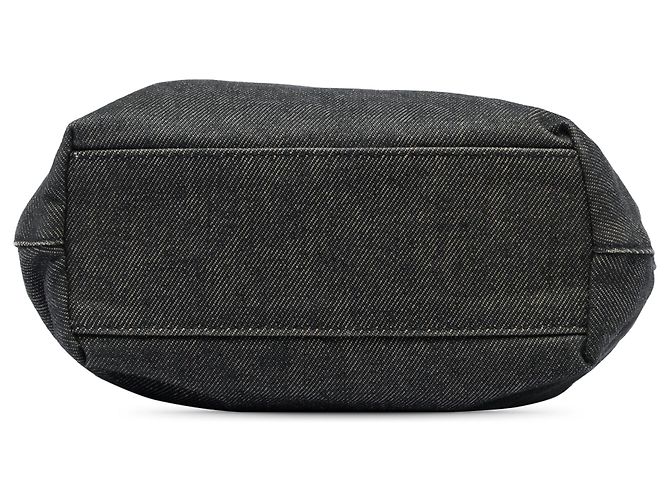 Borsa Dior Malice in denim nero - vista 3