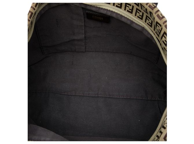 Fendi Beige Zucchino Canvas Superstar Tote - Ansicht 4