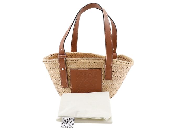 LOEWE Beige Small Raffia Basket Tote - Ansicht 18