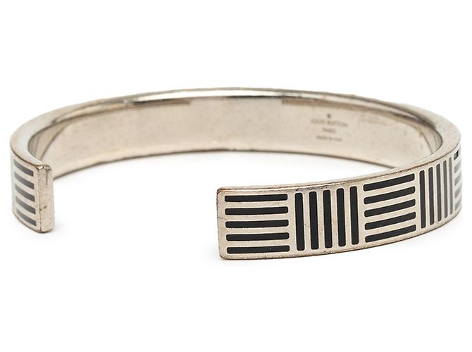Bracciale Rigido Louis Vuitton Silver Brass Damier Colors - vista 2