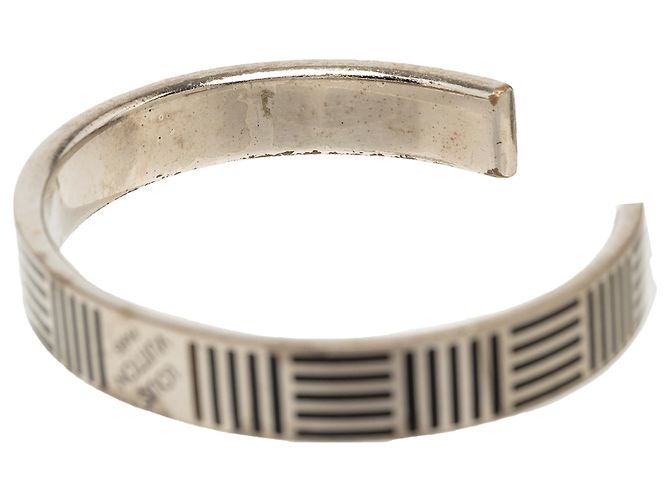 Bracciale Rigido Louis Vuitton Silver Brass Damier Colors - vista 5