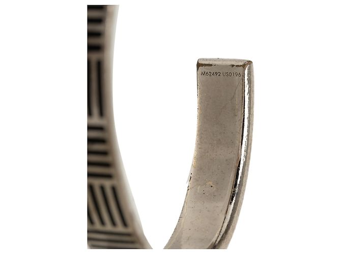 Bracciale Rigido Louis Vuitton Silver Brass Damier Colors - vista 6