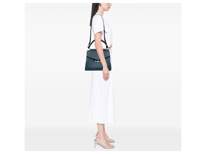 Borsa Mystic Medium in pelle blu Givenchy - vista 5