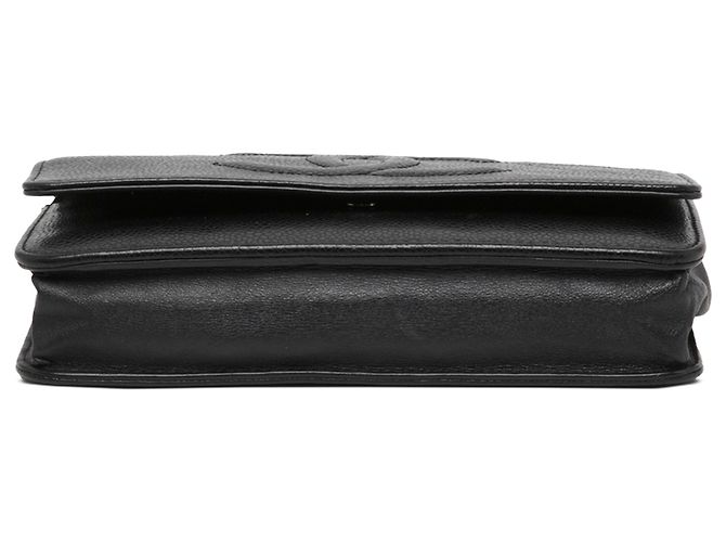 Chanel Black CC Caviar Timeless Wallet on Chain - vista 3