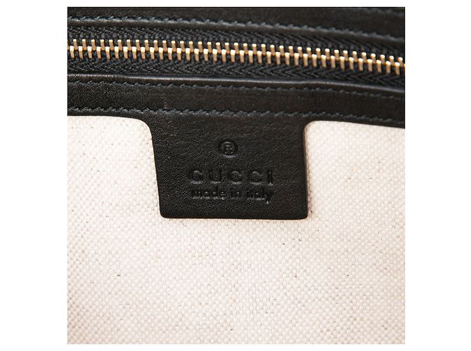 Borsa Gucci Nice Dome Large in pelle verniciata Microguccissima Nera - vista 5