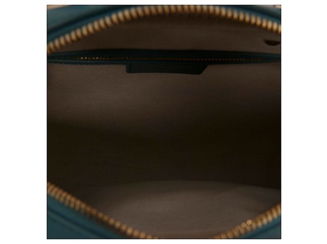 Borsa Bowling Dior Vibe Small in Pelle Blu - vista 4