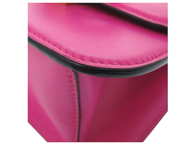 Valentino Mini Borsa a Tracolla VSling in Pelle di Vitello Liscia Rosa - vista 10