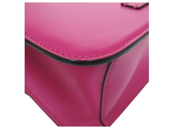 Valentino Mini Borsa a Tracolla VSling in Pelle di Vitello Liscia Rosa - vista 13