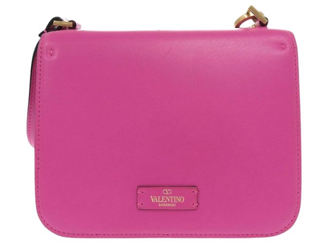Valentino Mini Borsa a Tracolla VSling in Pelle di Vitello Liscia Rosa - vista 2