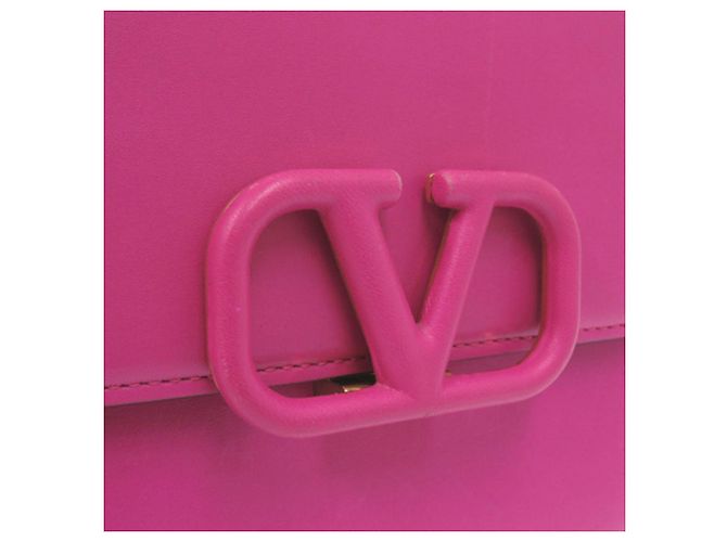 Valentino Mini Borsa a Tracolla VSling in Pelle di Vitello Liscia Rosa - vista 7