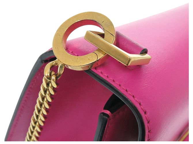 Valentino Mini Borsa a Tracolla VSling in Pelle di Vitello Liscia Rosa - vista 9