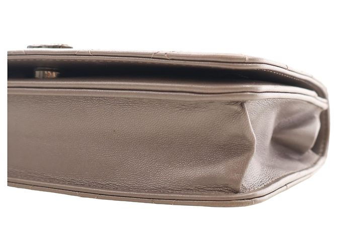 Portafoglio Chanel Brown CC Quilted Calfskin Wallet On Chain - vista 12