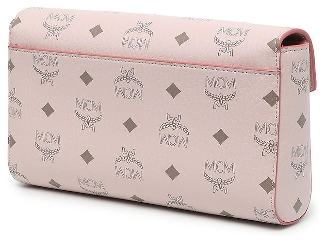 MCM Pink Visetos Coated Canvas Millie Flap Crossbody - vista 2