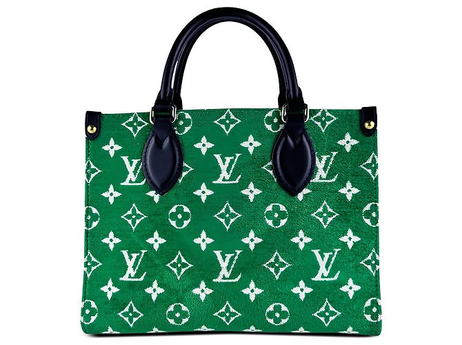 Louis Vuitton Green LV Match Monogram Jacquard Velvet OnTheGo PM - vista 2