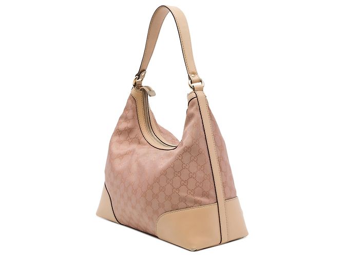 Borsa a tracolla Gucci Lovely in canvas GG rosa - vista 2