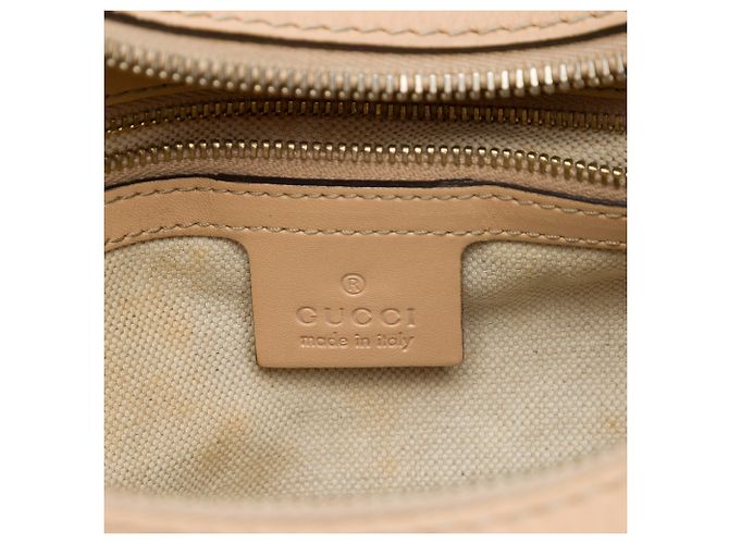 Borsa a tracolla Gucci Lovely in canvas GG rosa - vista 5