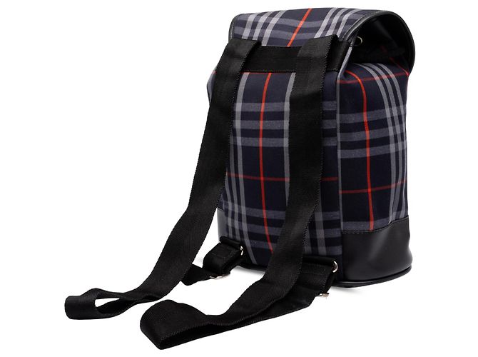 Zaino Burberry Blue House Check Canvas - vista 2