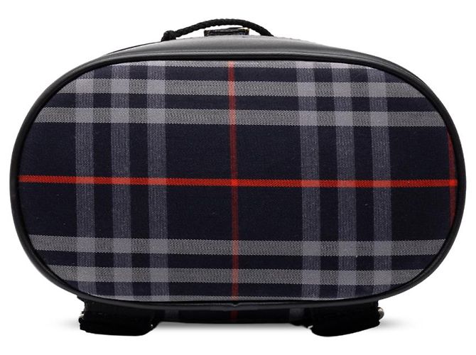 Zaino Burberry Blue House Check Canvas - vista 3