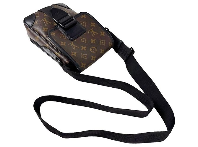 Louis Vuitton Brown Monogram Macassar Archy Messenger PM - vista 12