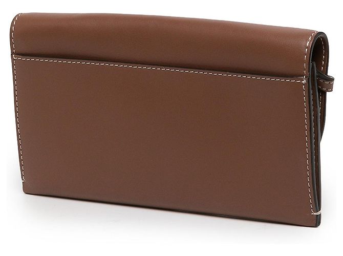 Portafoglio Grace con tracolla in pelle marrone Burberry - vista 2