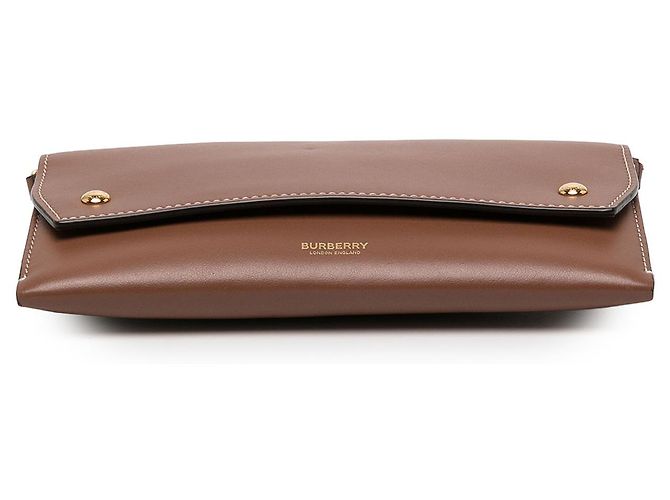 Portafoglio Grace con tracolla in pelle marrone Burberry - vista 3
