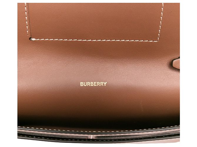 Portafoglio Grace con tracolla in pelle marrone Burberry - vista 4