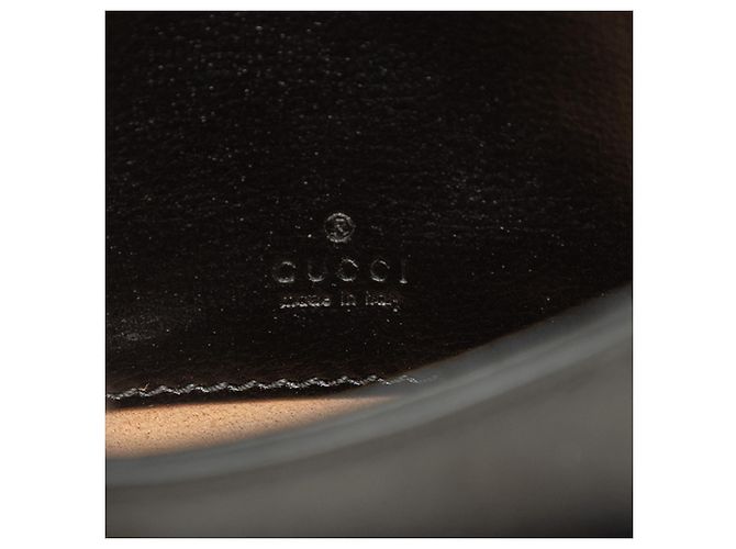 Horsebit 1955 Borsa Satchel Gucci 1955 Horsebit Mini in pelle di vitello nera con Web - vista 5