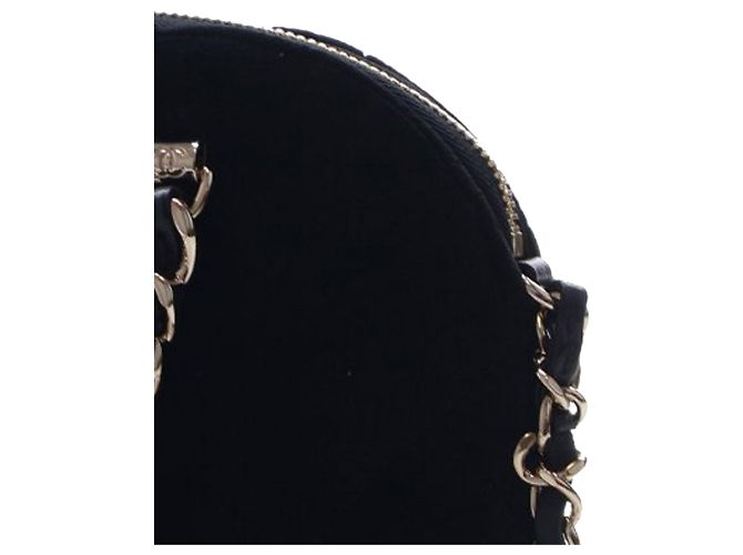Clutch Coco in velluto matelassé nero Chanel con catena - vista 15