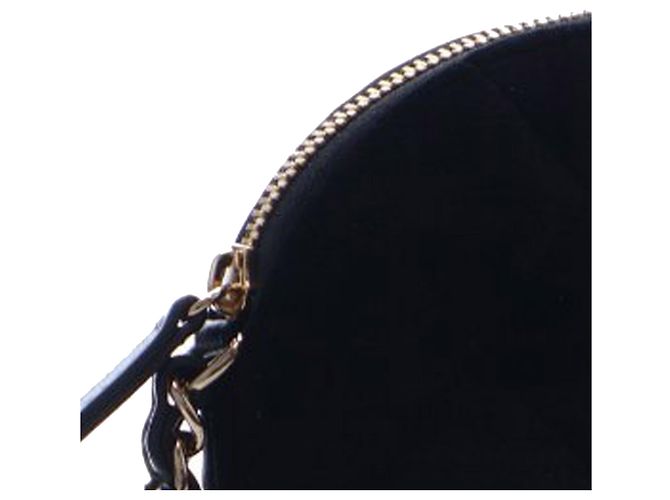 Clutch Coco in velluto matelassé nero Chanel con catena - vista 16