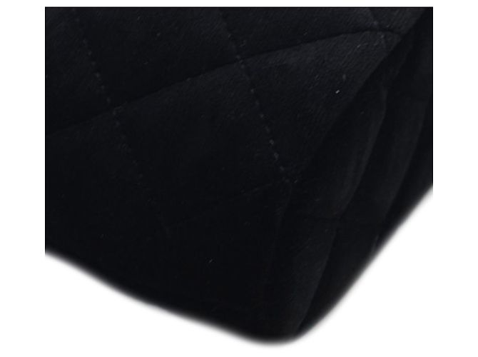 Clutch Coco in velluto matelassé nero Chanel con catena - vista 7