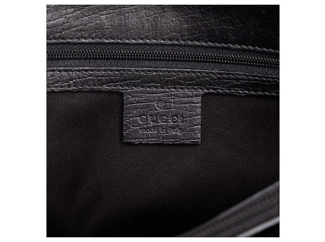 Bamboo Borsa Tote Gucci in canvas GG nero e bambù - vista 5