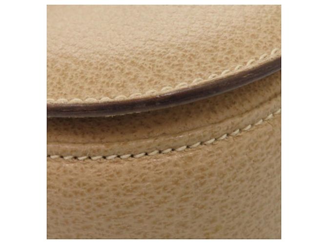 Gucci Beige Grained Calfskin Bamboo Night - vista 11