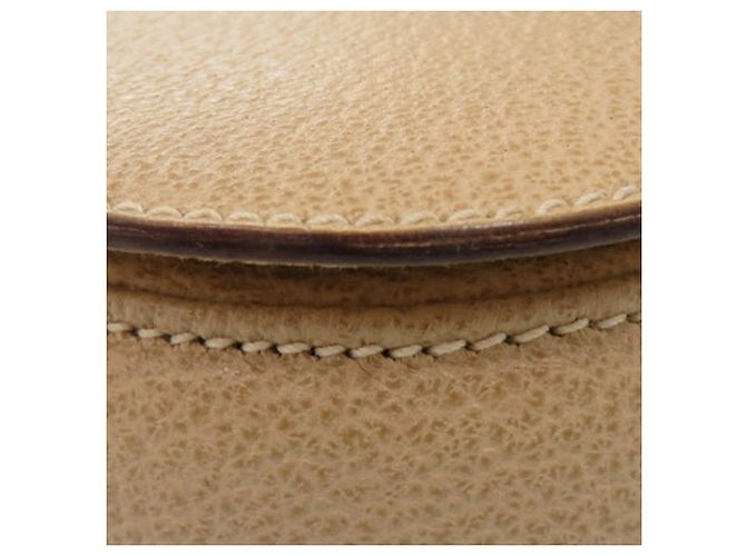 Gucci Beige Grained Calfskin Bamboo Night - vista 14
