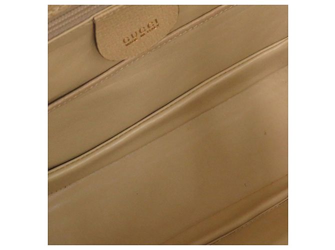 Gucci Beige Grained Calfskin Bamboo Night - vista 4