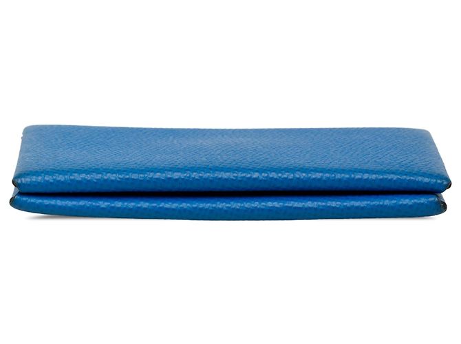 Tarjetero Hermès Calvi Blue Epsom - vista 3