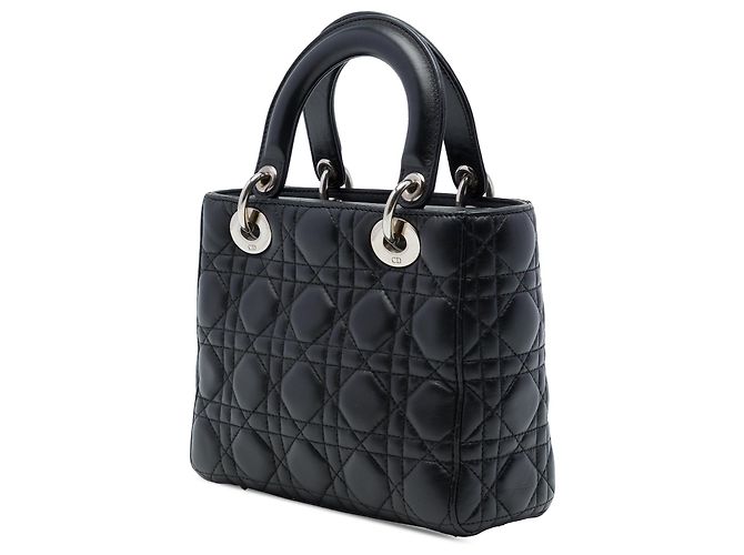 Dior Small Lambskin Cannage MyABCDior Lady Dior Nera - vista 2