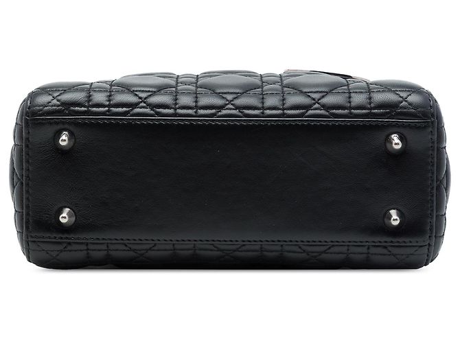 Dior Small Lambskin Cannage MyABCDior Lady Dior Nera - vista 3