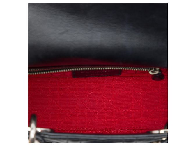 Dior Small Lambskin Cannage MyABCDior Lady Dior Nera - vista 4