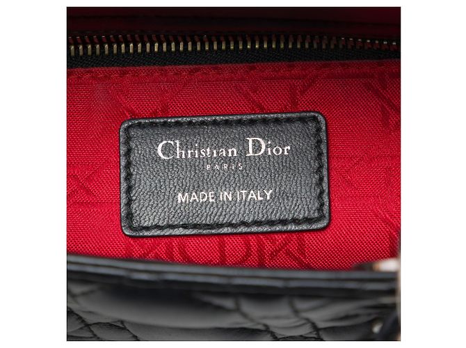 Dior Small Lambskin Cannage MyABCDior Lady Dior Nera - vista 5