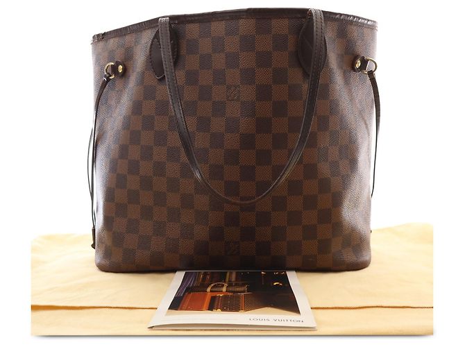 Louis Vuitton Brown Damier Ebene Neverfull MM - vista 5