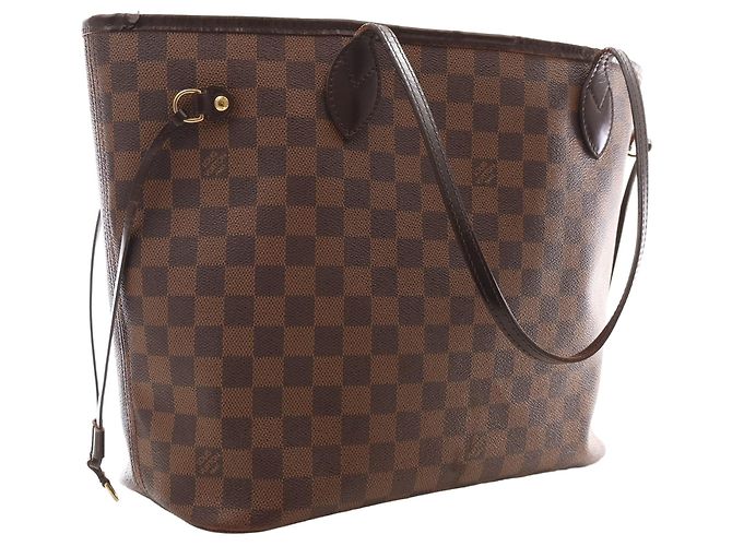 Louis Vuitton Brown Damier Ebene Neverfull MM - vista 9