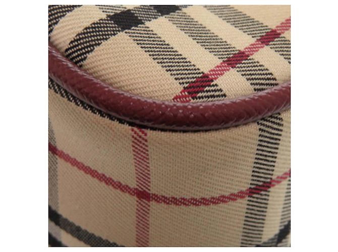 Borsa Burberry Beige House Check Canvas - vista 10