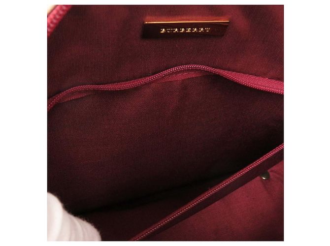 Borsa Burberry Beige House Check Canvas - vista 4