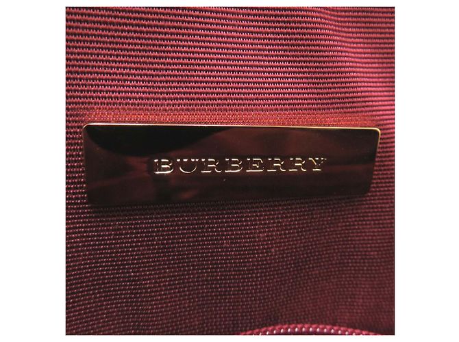 Borsa Burberry Beige House Check Canvas - vista 6