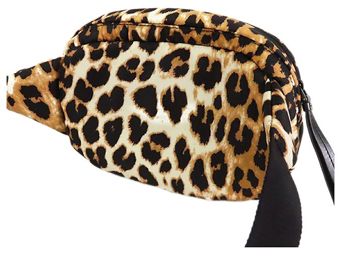 Bolso cinturón Prada de Tessuto beige con estampado de leopardo - vista 2