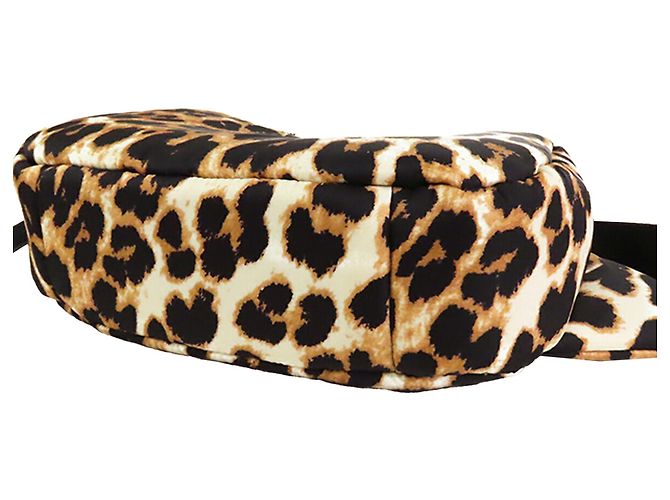 Bolso cinturón Prada de Tessuto beige con estampado de leopardo - vista 3