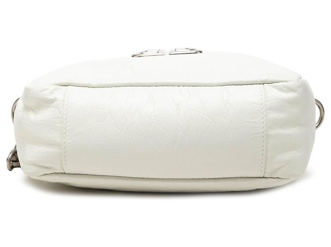 Borsa Camera Monaco XS in pelle di vitello bianca Balenciaga - vista 3