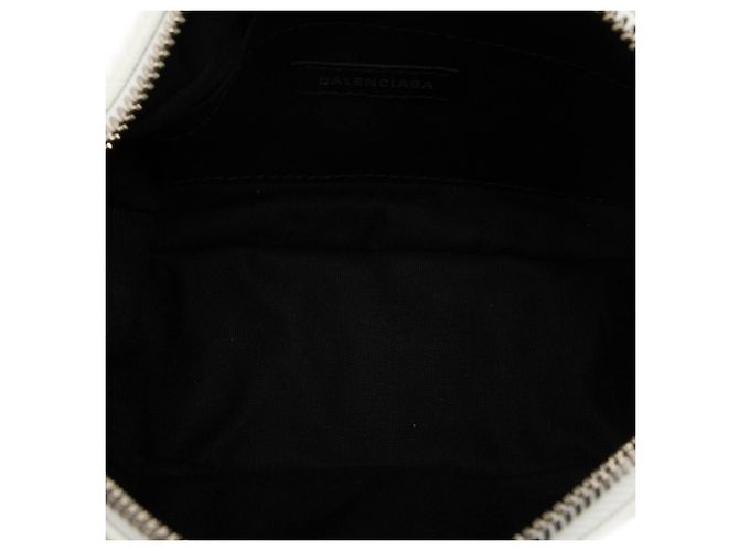 Borsa Camera Monaco XS in pelle di vitello bianca Balenciaga - vista 4